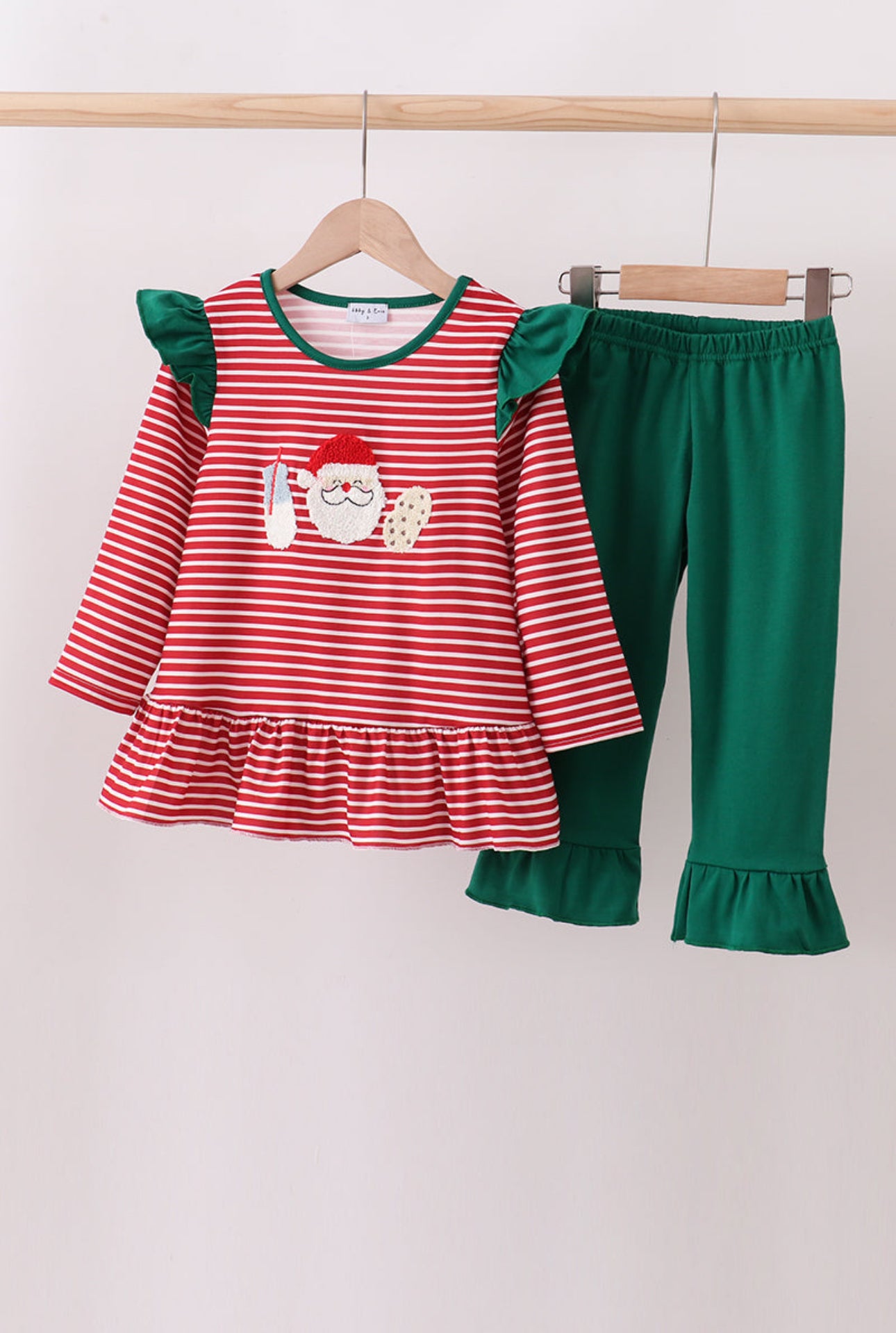 Milk & Cookies Girls Ruffle Pants Set