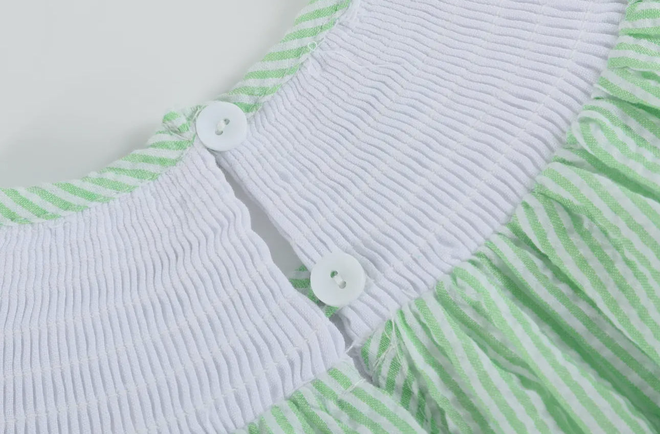 Watermelon bishop dress