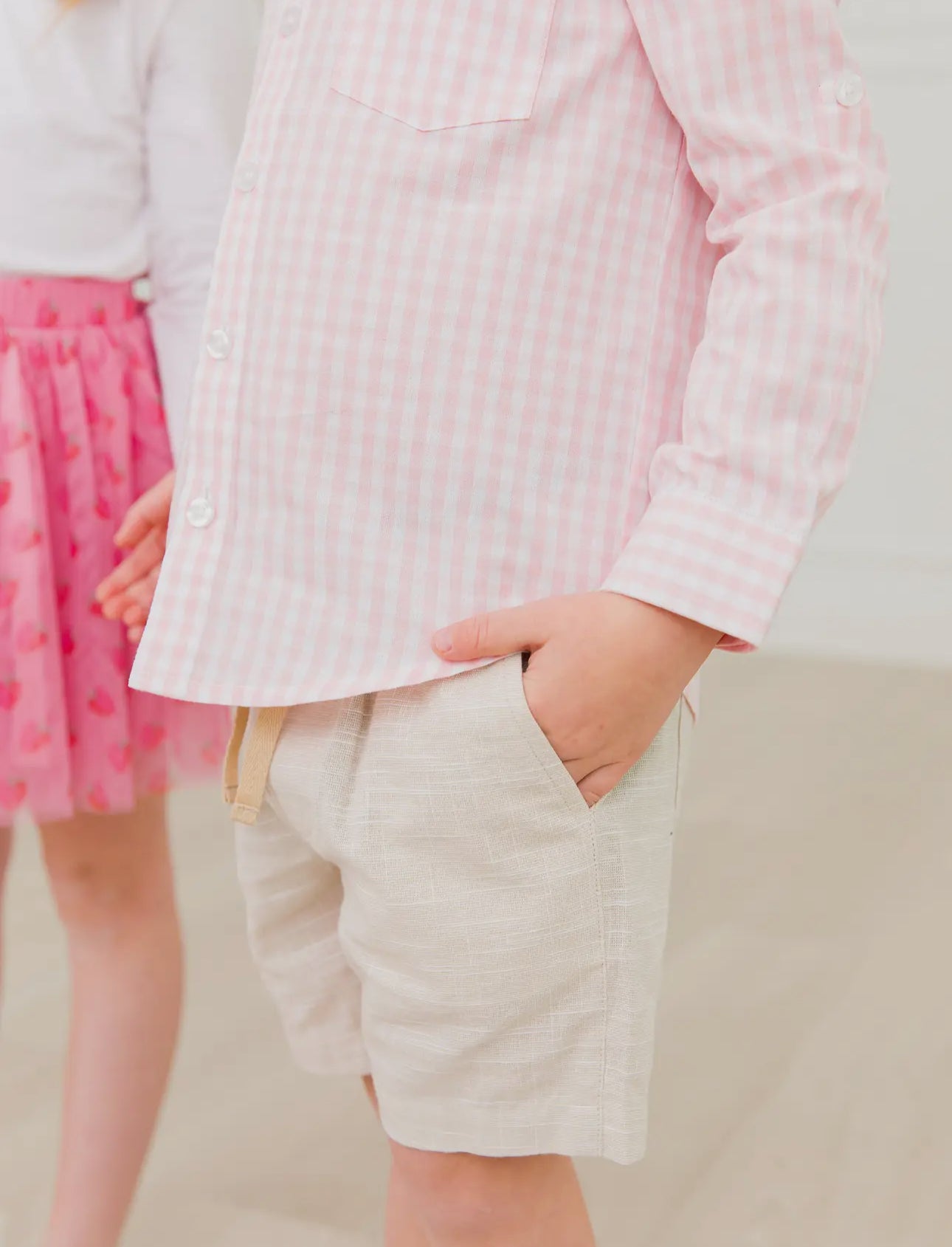Khaki Pull-On Shorts