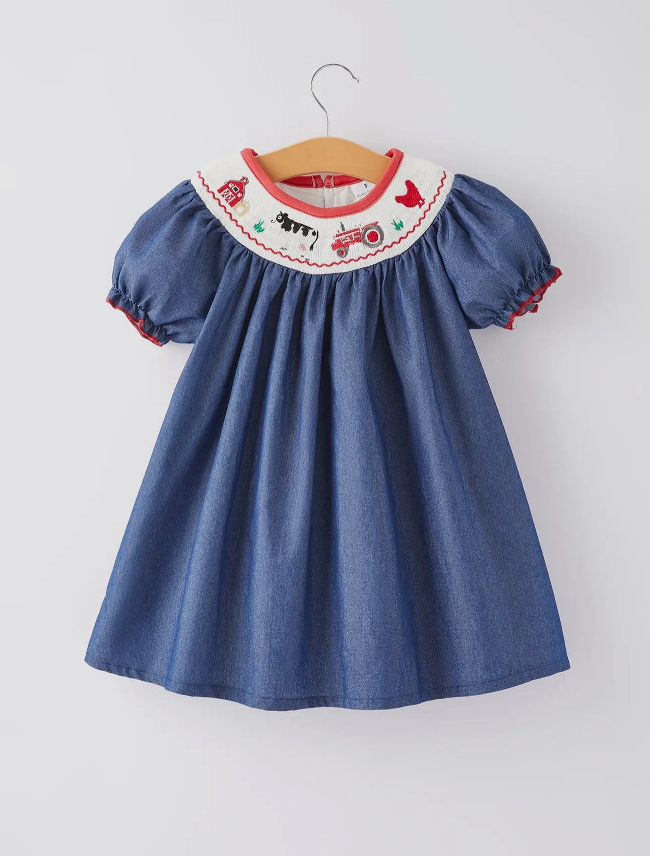 Farm Embroidered Smocked Dress