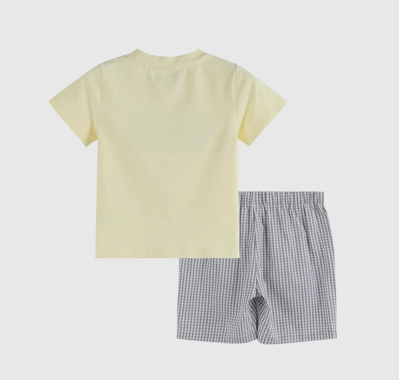 Tractor Smocked Shorts Set