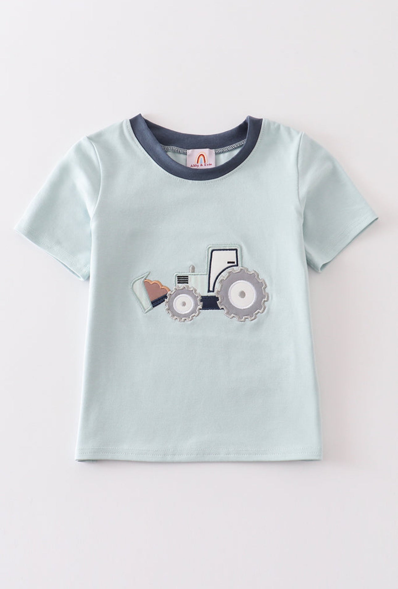 Boys Green Excavator Shirt