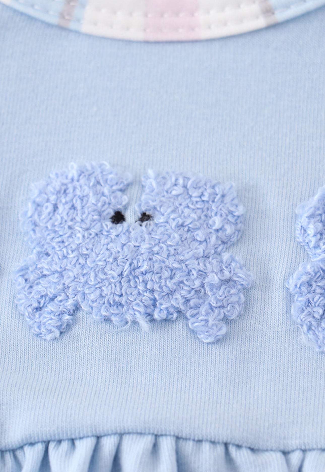 Crab French Knot Stripe Baby Girls Set