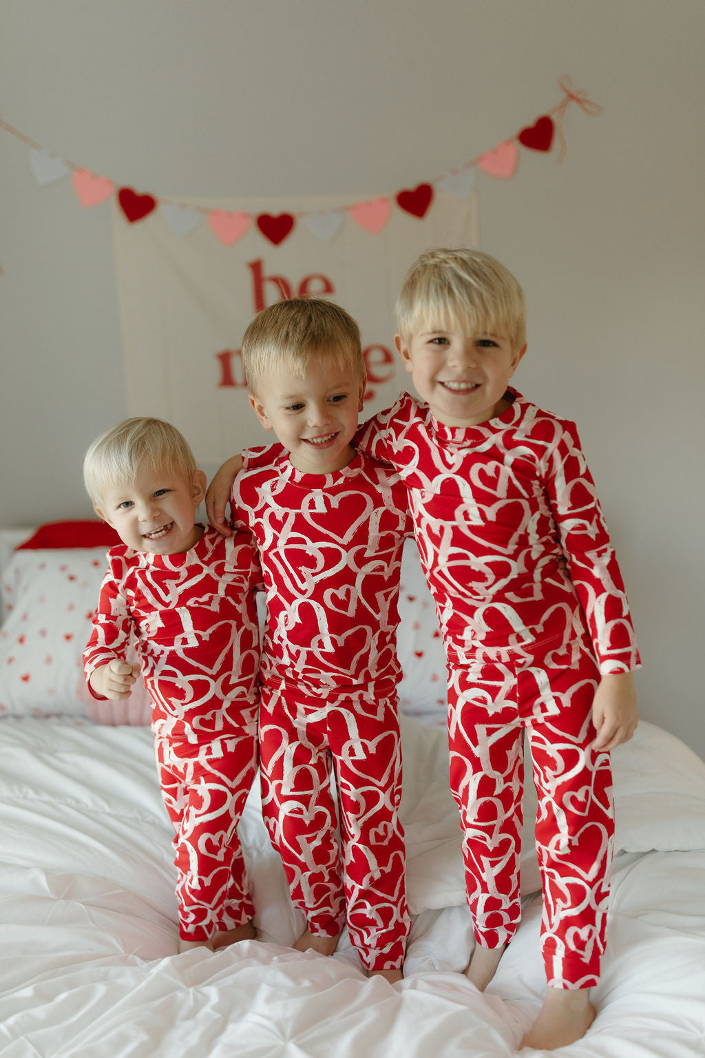 Happy Hearts Bamboo Pajama Set