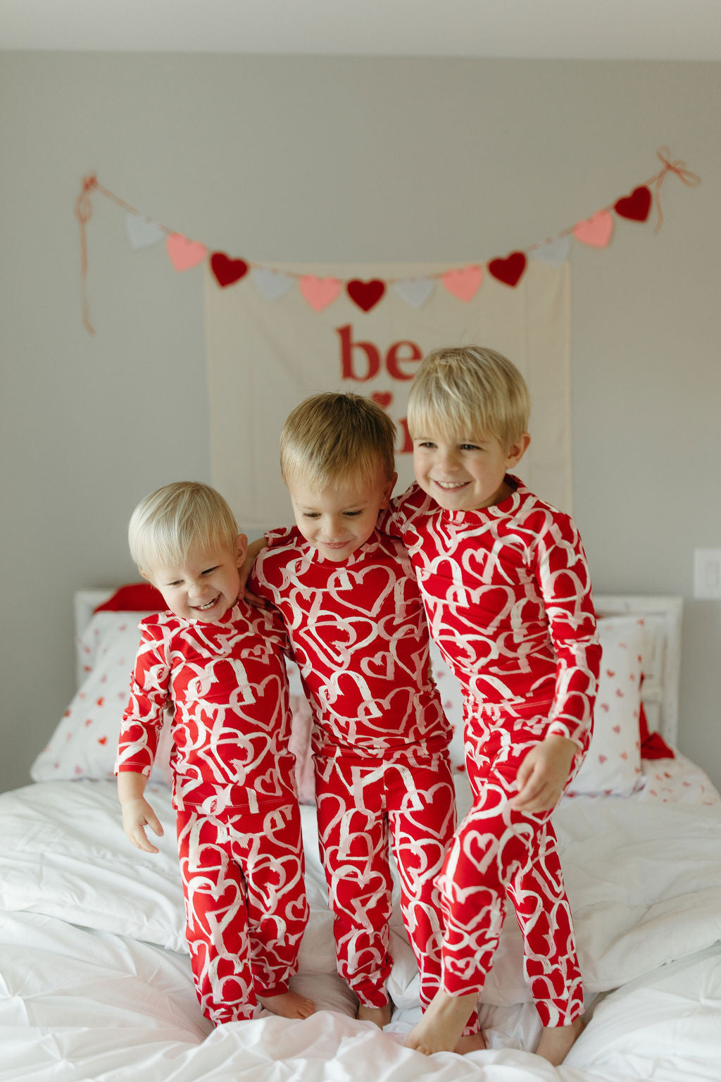 Happy Hearts Bamboo Pajama Set