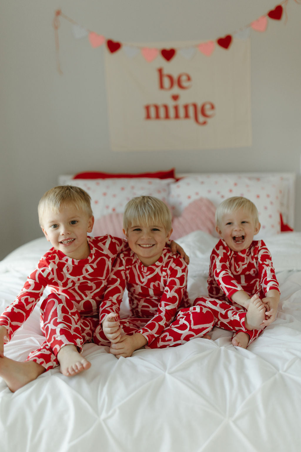 Happy Hearts Bamboo Pajama Set