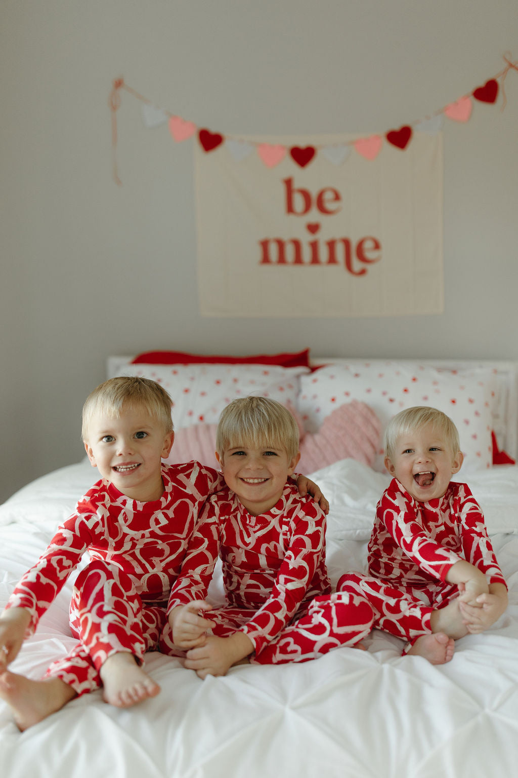 Happy Hearts Bamboo Pajama Set