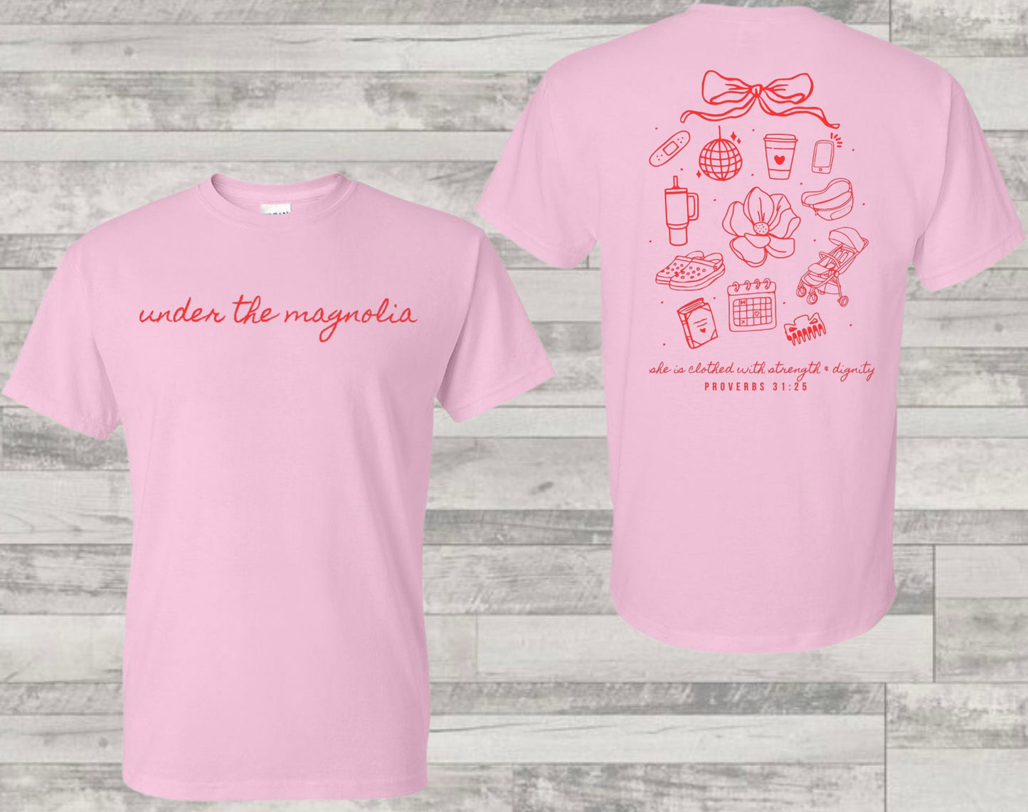 Under The Magnolia Adult T Shirts