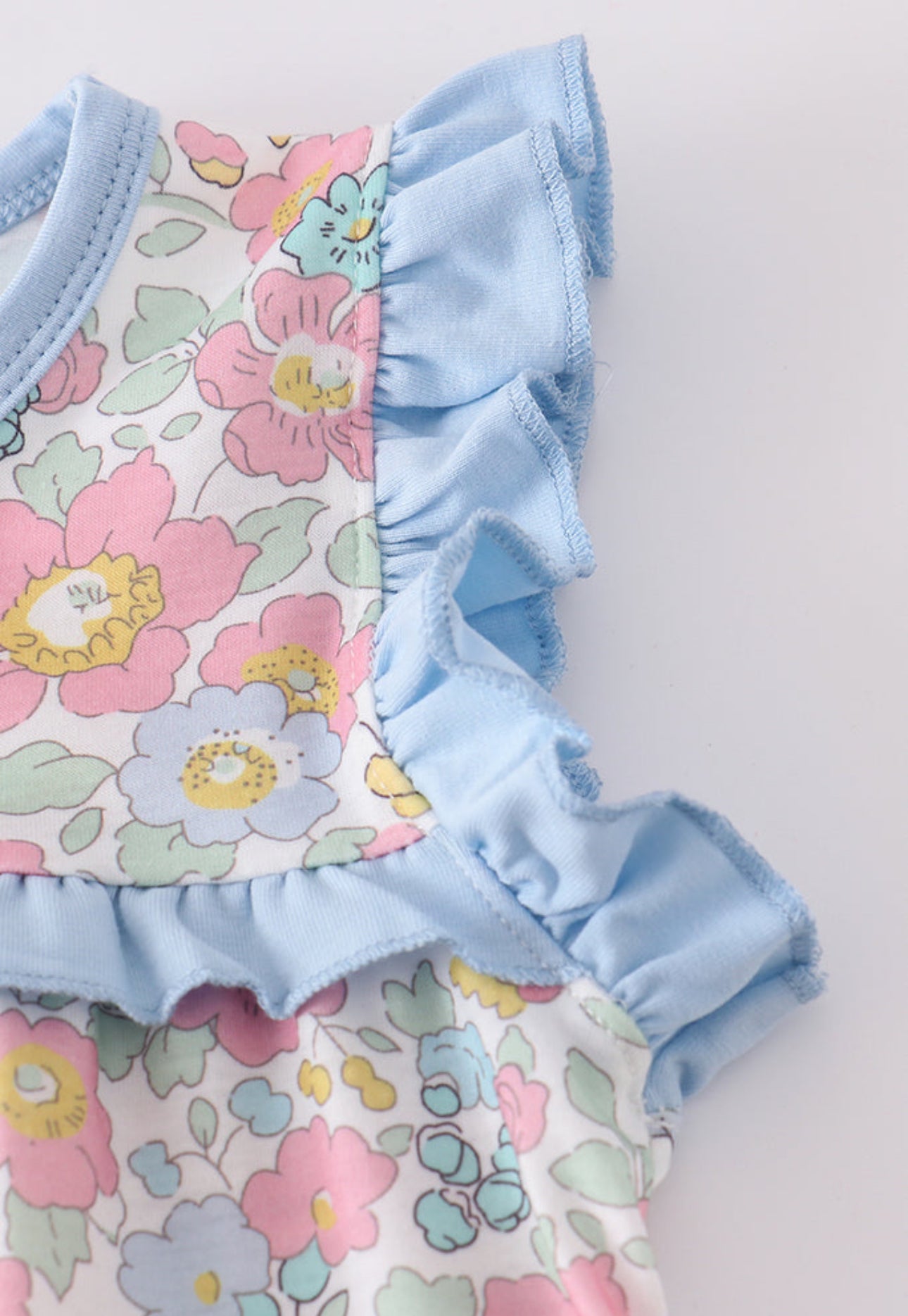 Blue Floral Print Set