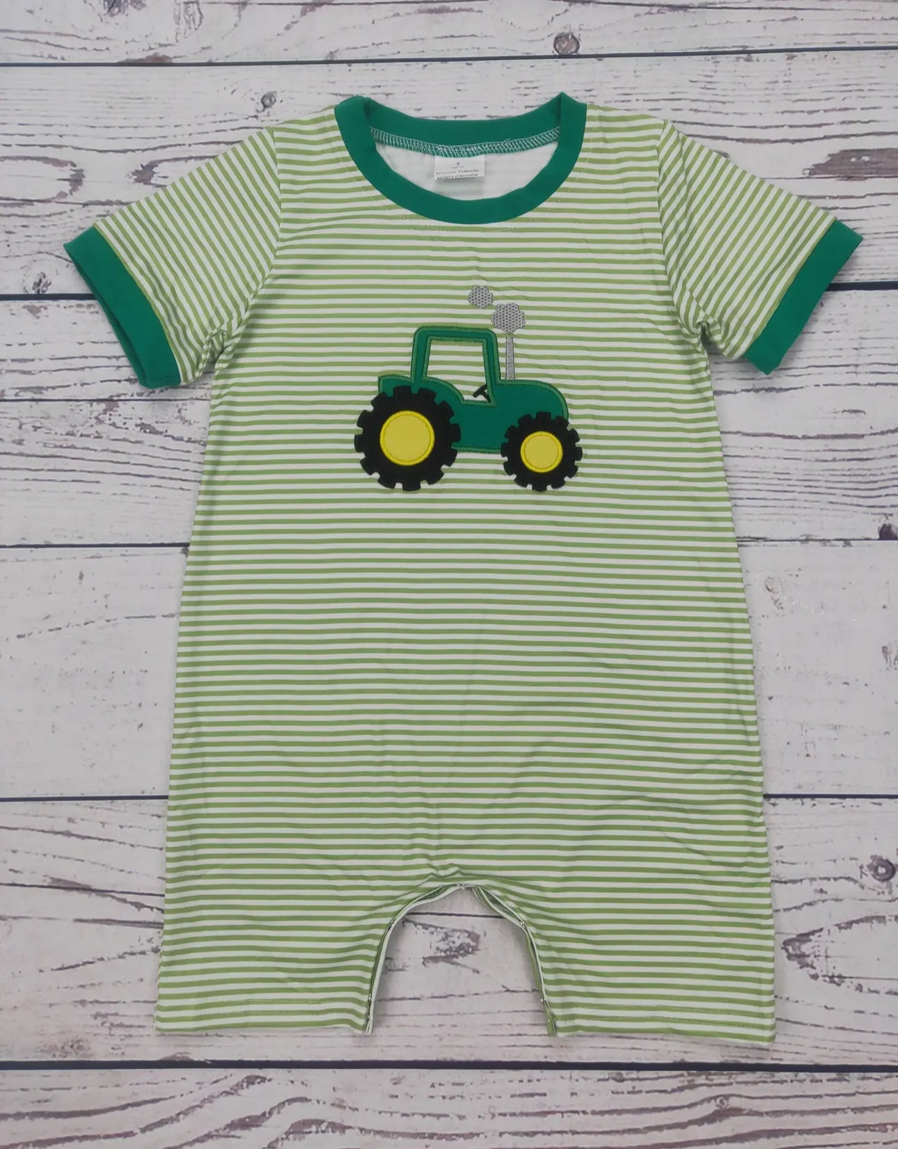 Baby Boy Tractor Romper