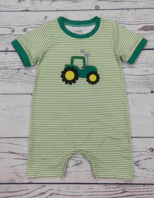 Baby Boy Tractor Romper