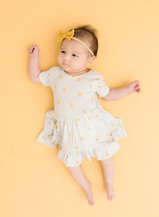 Lemon Delight Bodysuit Dress