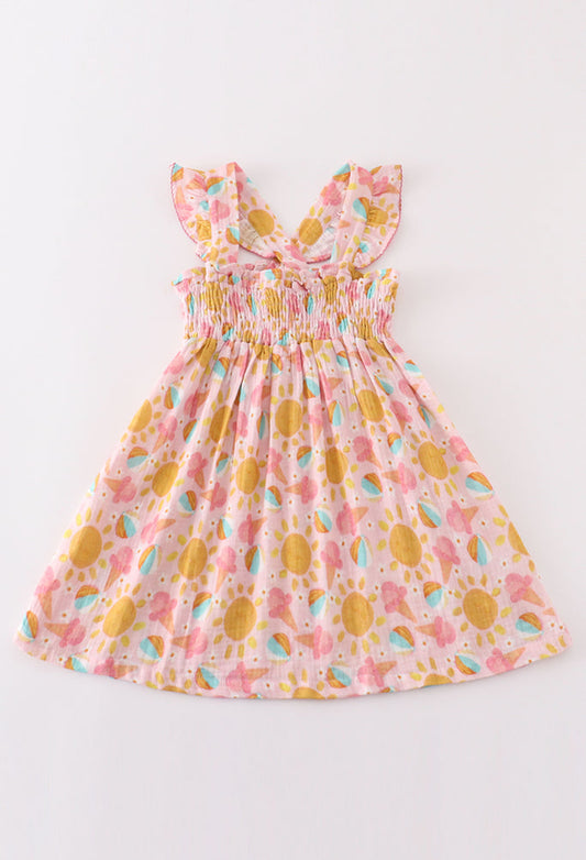 Sweet Summertime Girls Ruffle Dress