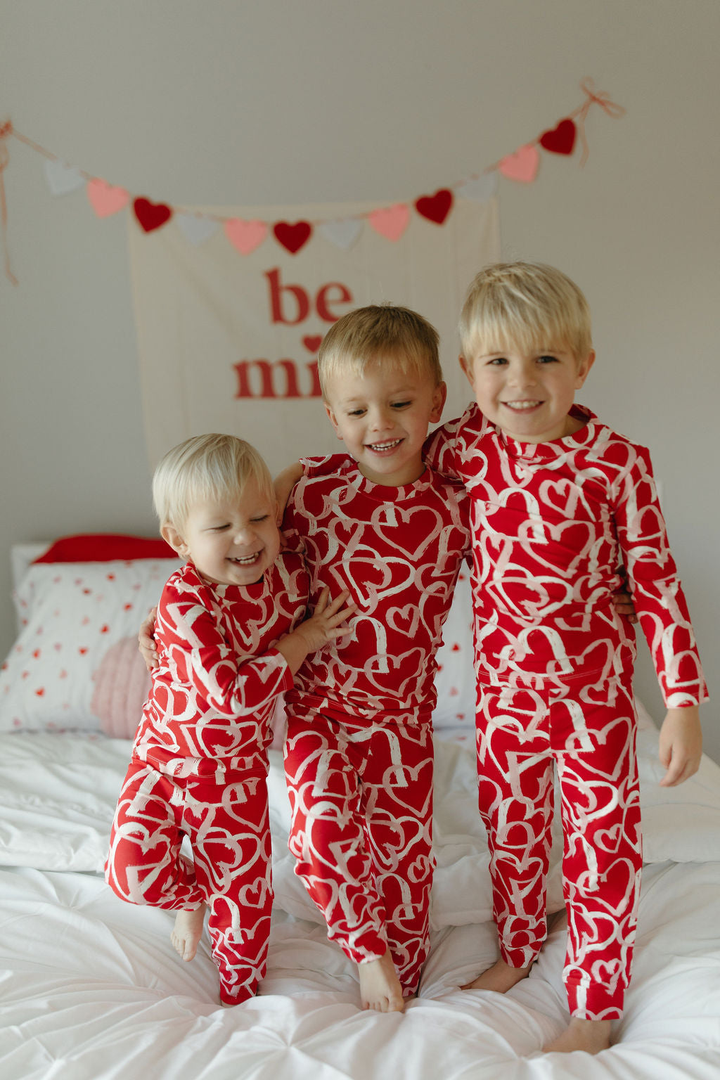 Happy Hearts Bamboo Pajama Set