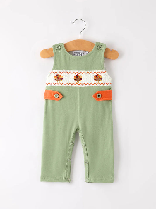 Smocked Turkey Romper